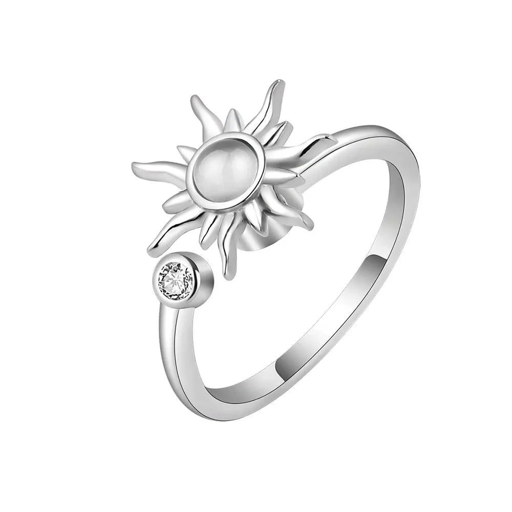 Anti Stress Anxiety Fidget Rings for Women Stainless Steel