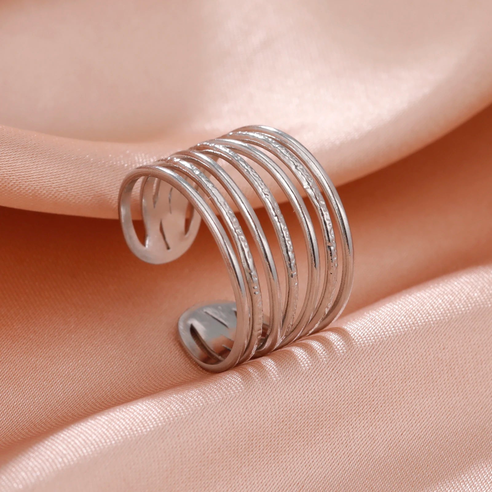 Fancy Stainless Steel Women Rings
