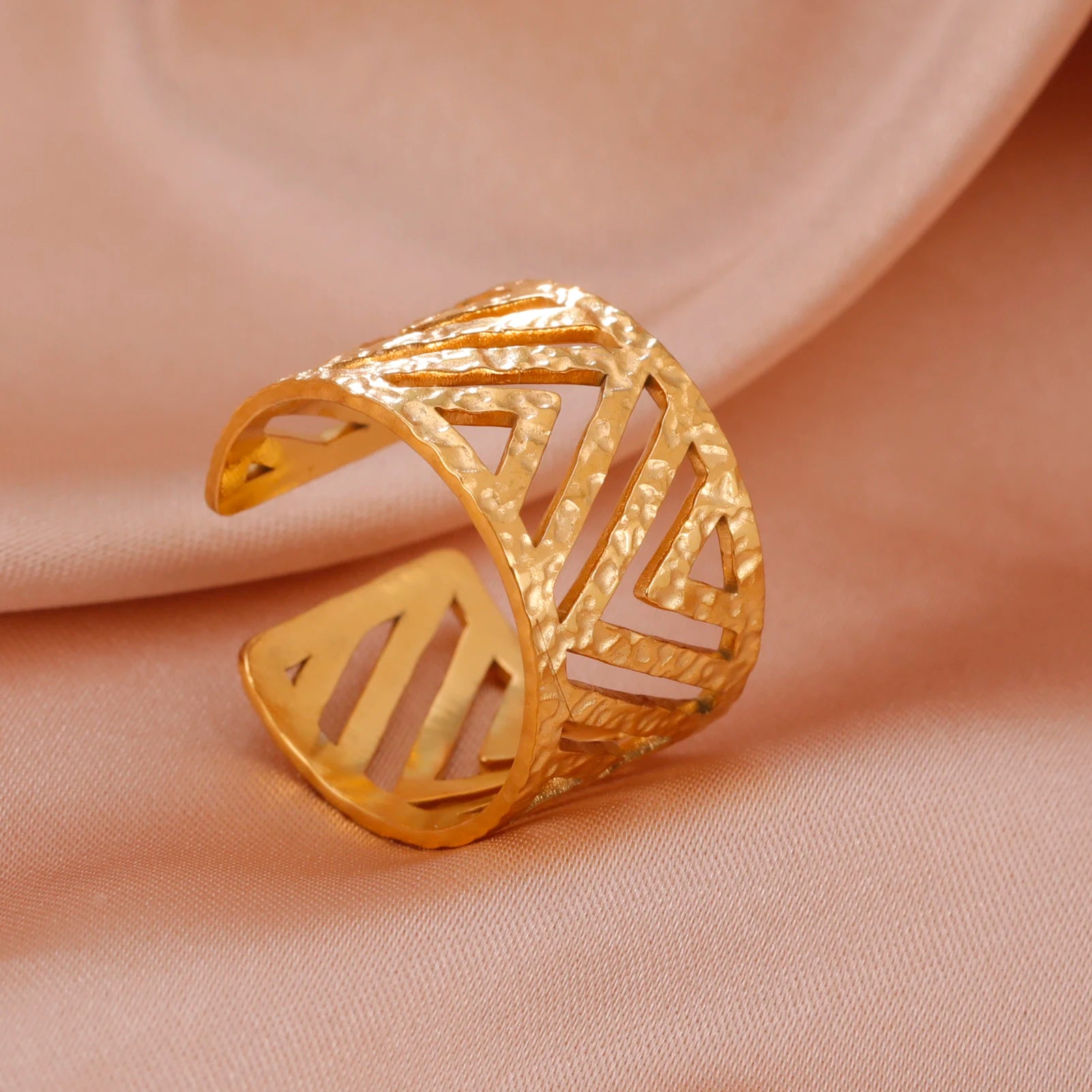 Fancy Stainless Steel Women Rings