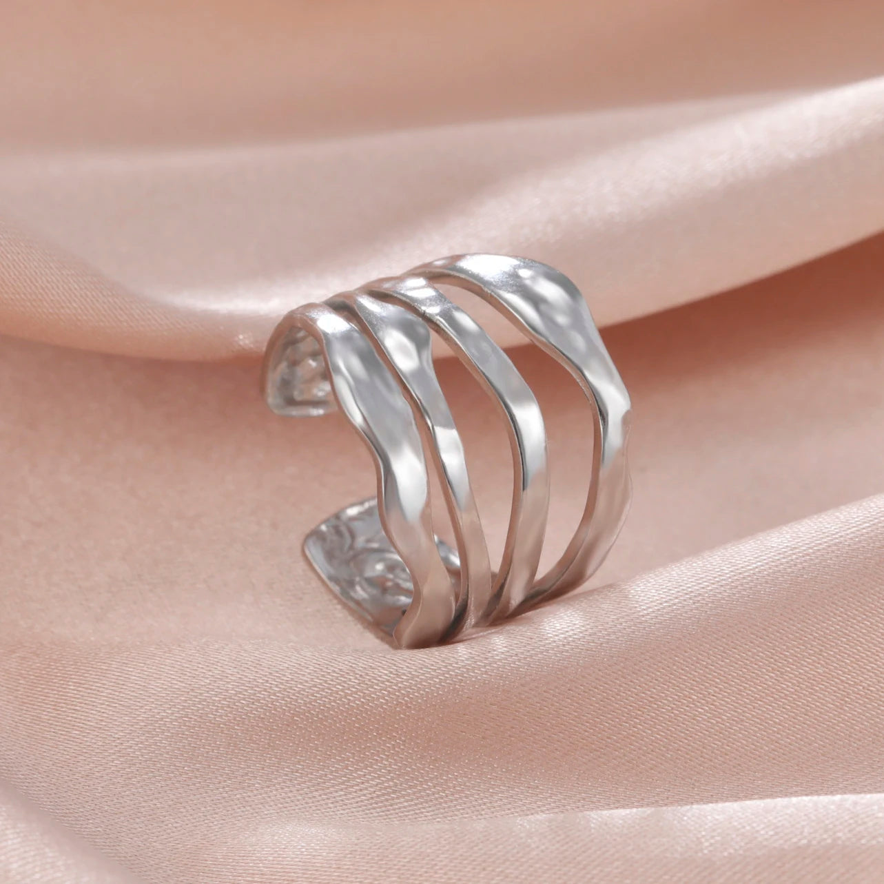Fancy Stainless Steel Women Rings