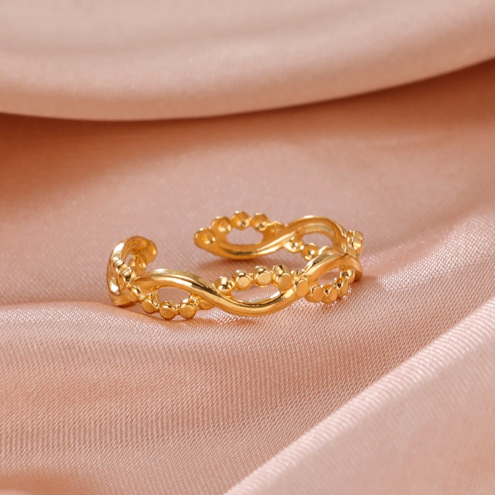 Fancy Stainless Steel Women Rings