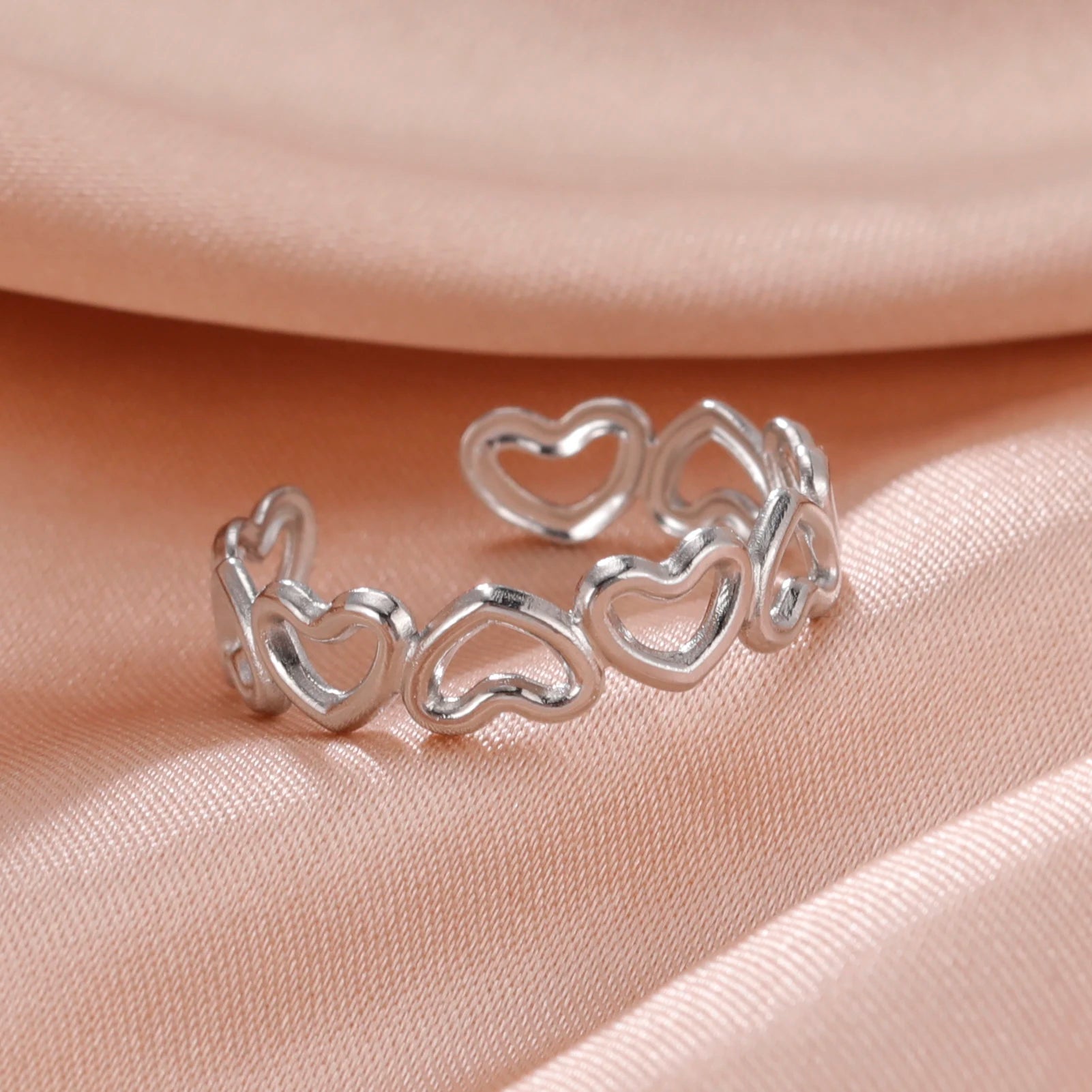 Fancy Stainless Steel Women Rings