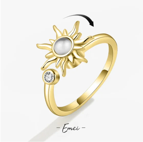 Anti Stress Anxiety Fidget Rings for Women Stainless Steel