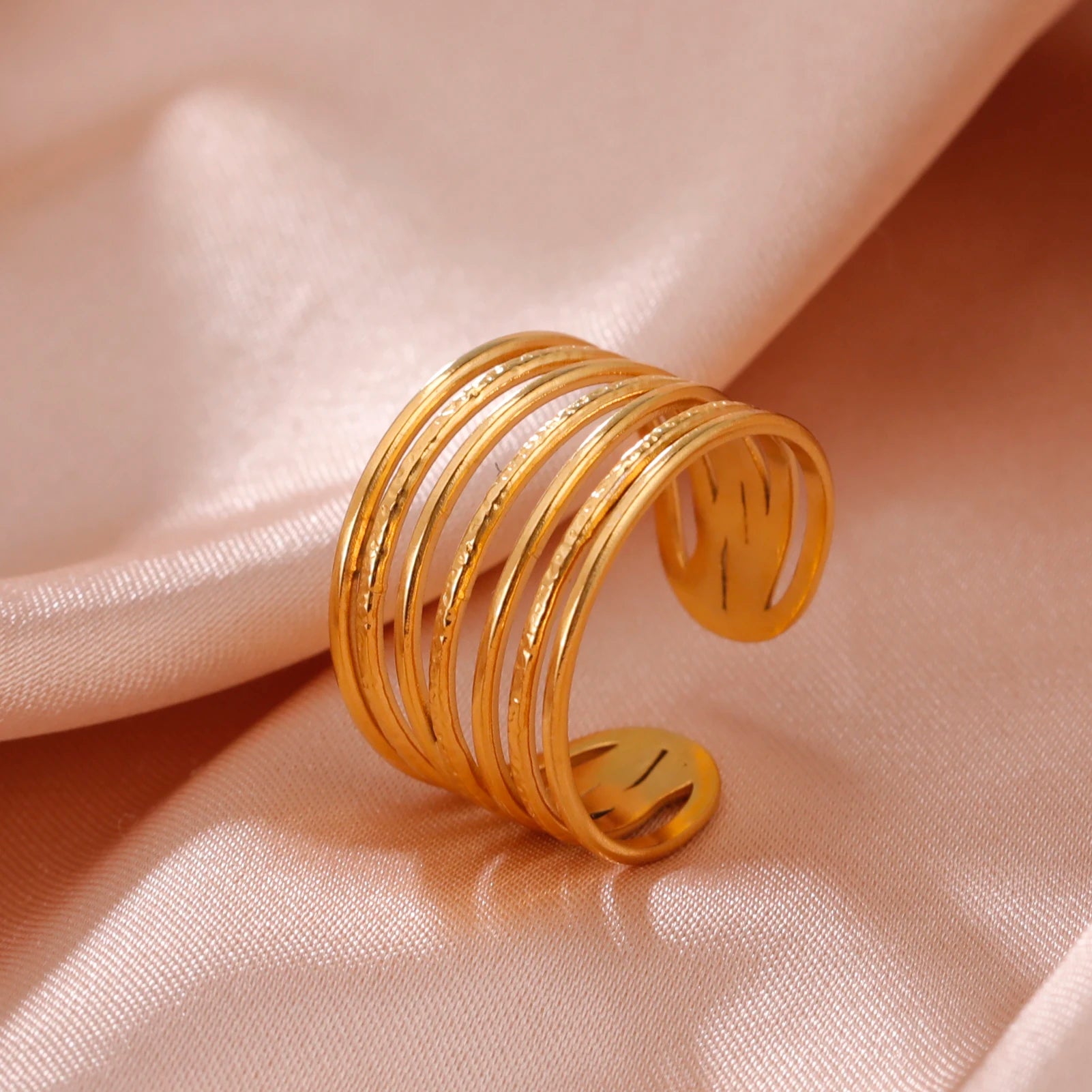 Fancy Stainless Steel Women Rings