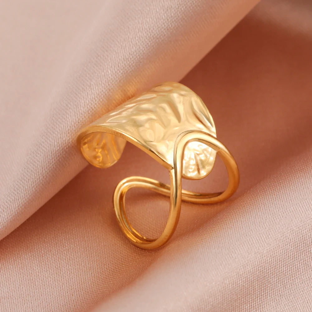 Fancy Stainless Steel Women Rings