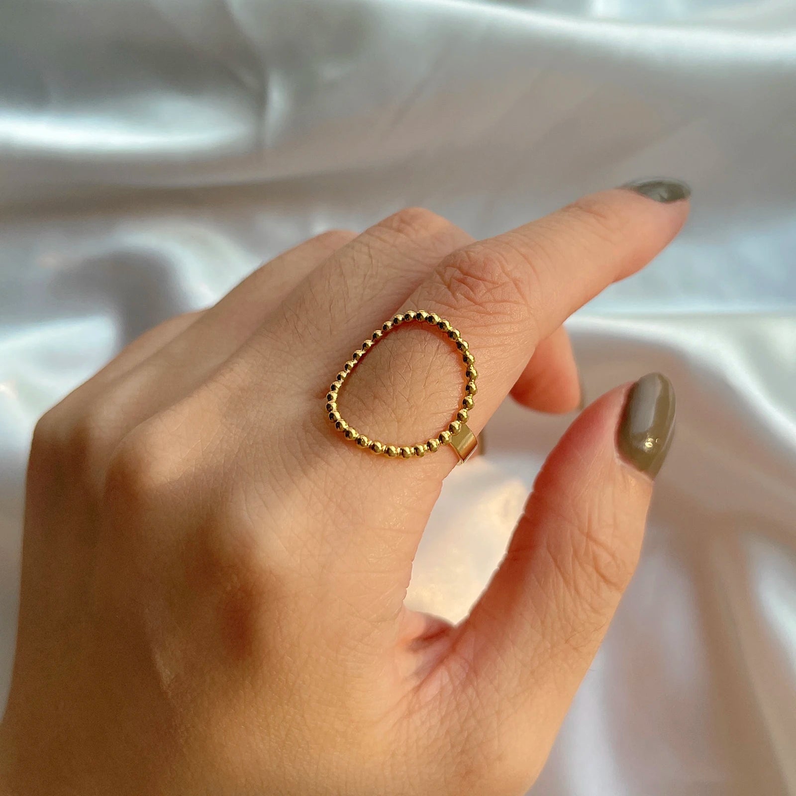 Fancy Stainless Steel Women Rings