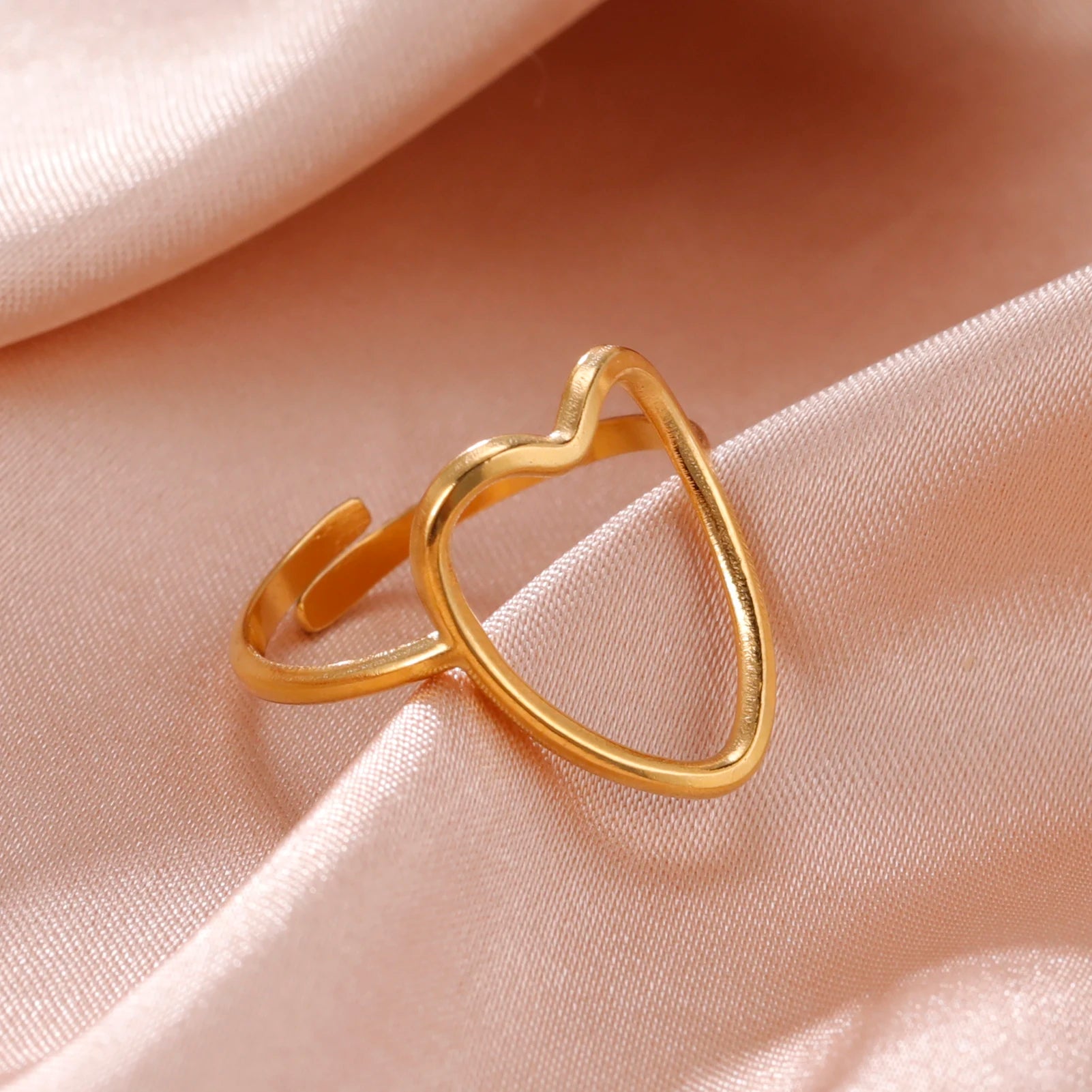 Fancy Stainless Steel Women Rings