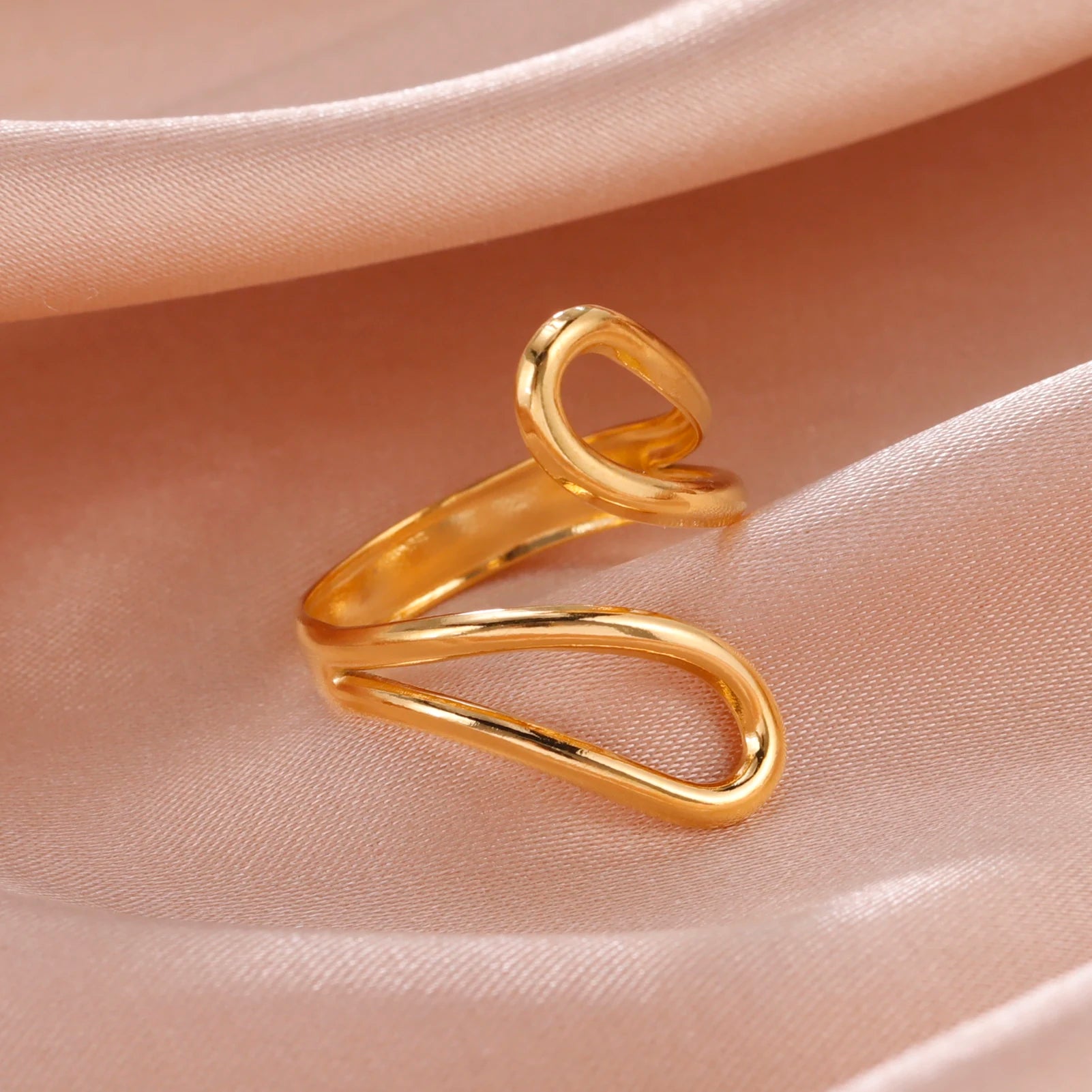 Fancy Stainless Steel Women Rings