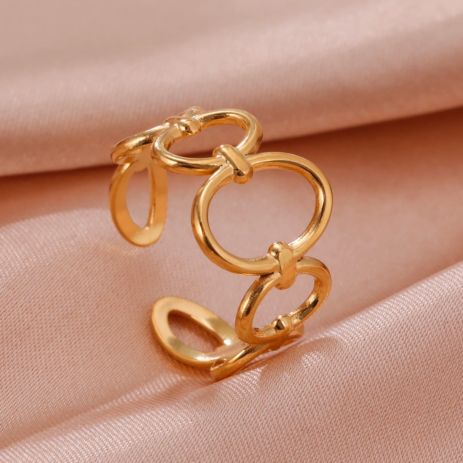 Fancy Stainless Steel Women Rings
