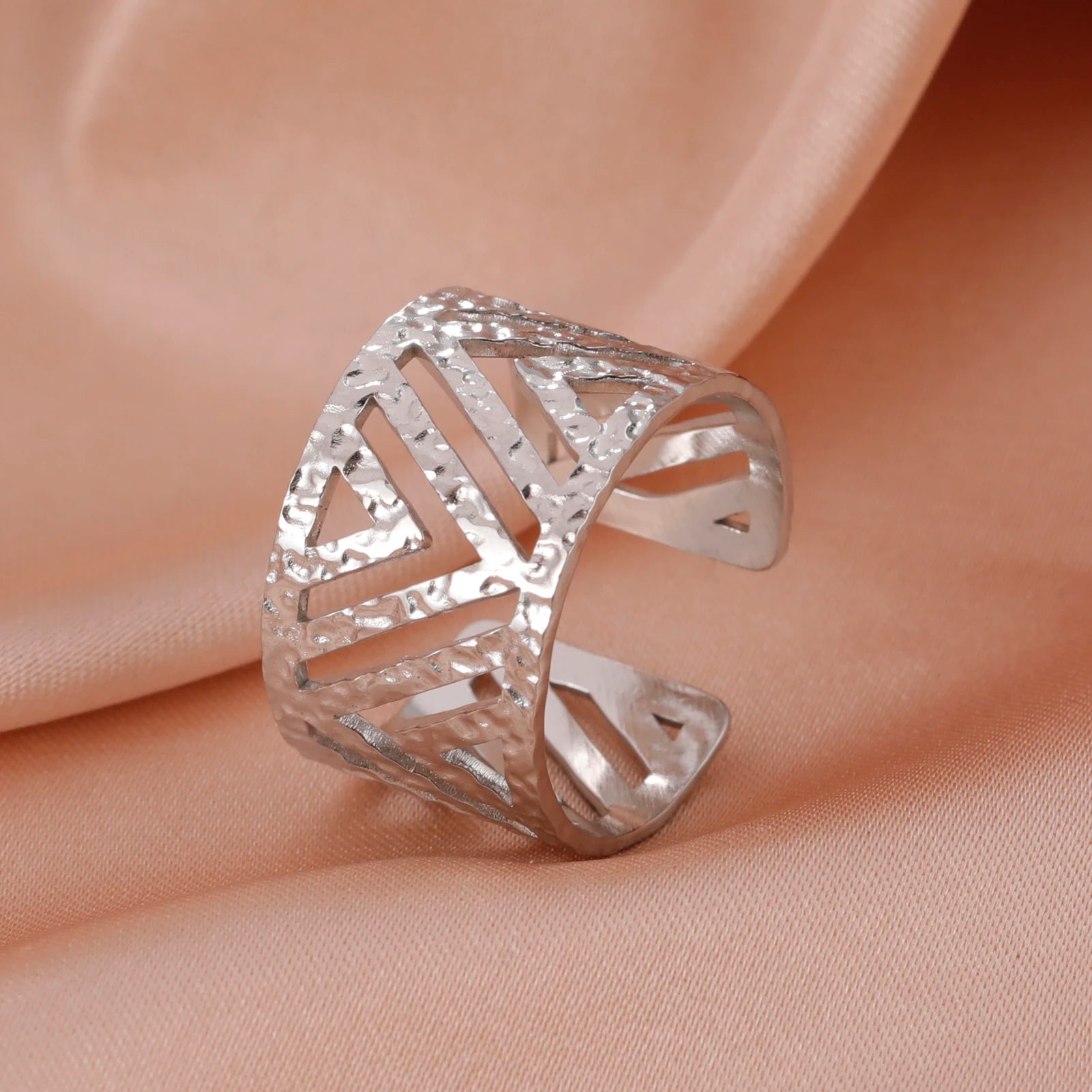 Fancy Stainless Steel Women Rings