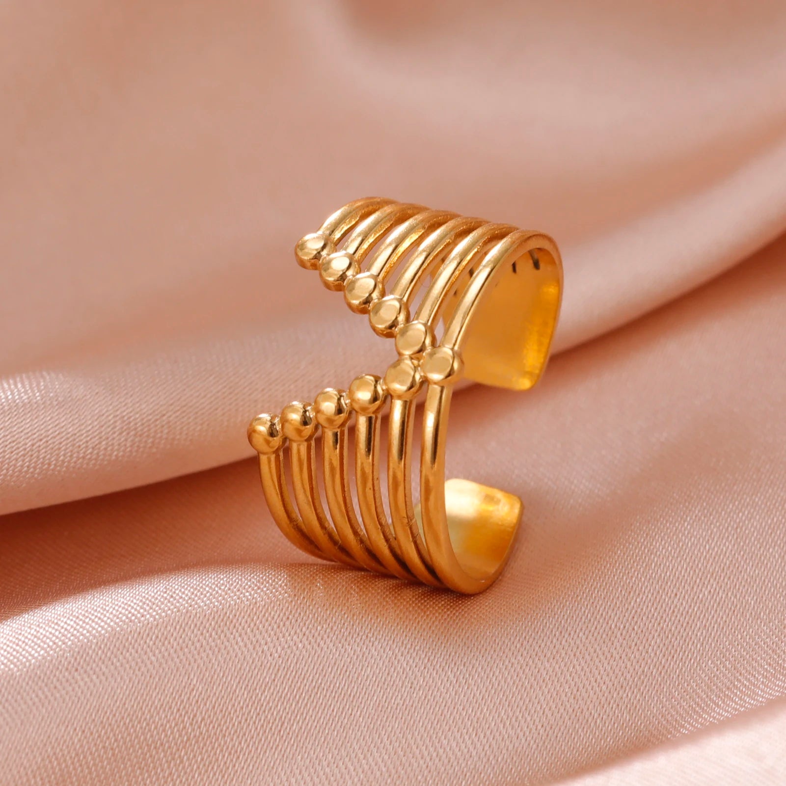 Fancy Stainless Steel Women Rings