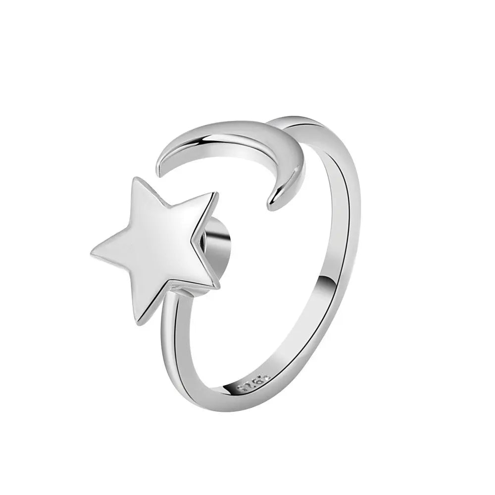 Anti Stress Anxiety Fidget Rings for Women Stainless Steel