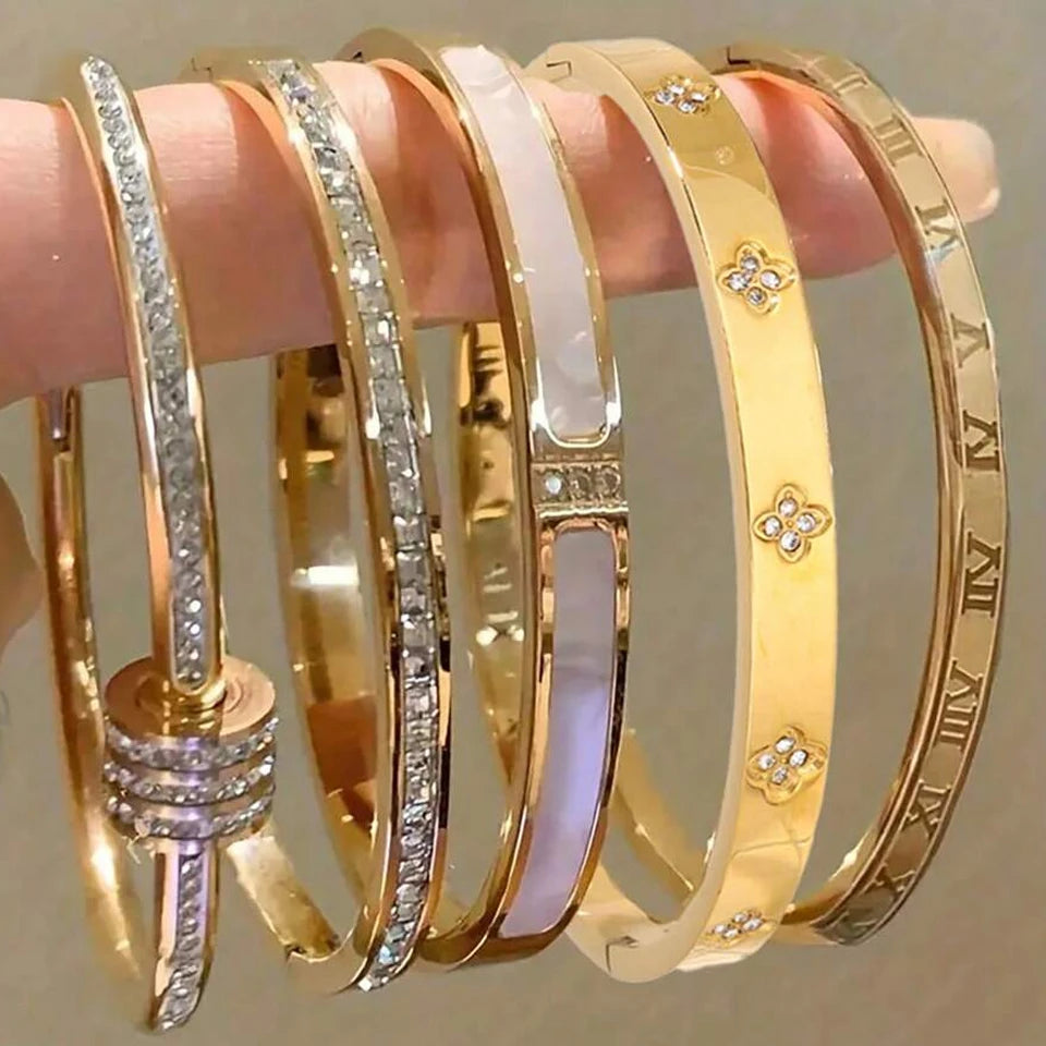 Zaffir Stainless Steel Bracelet Set for Women