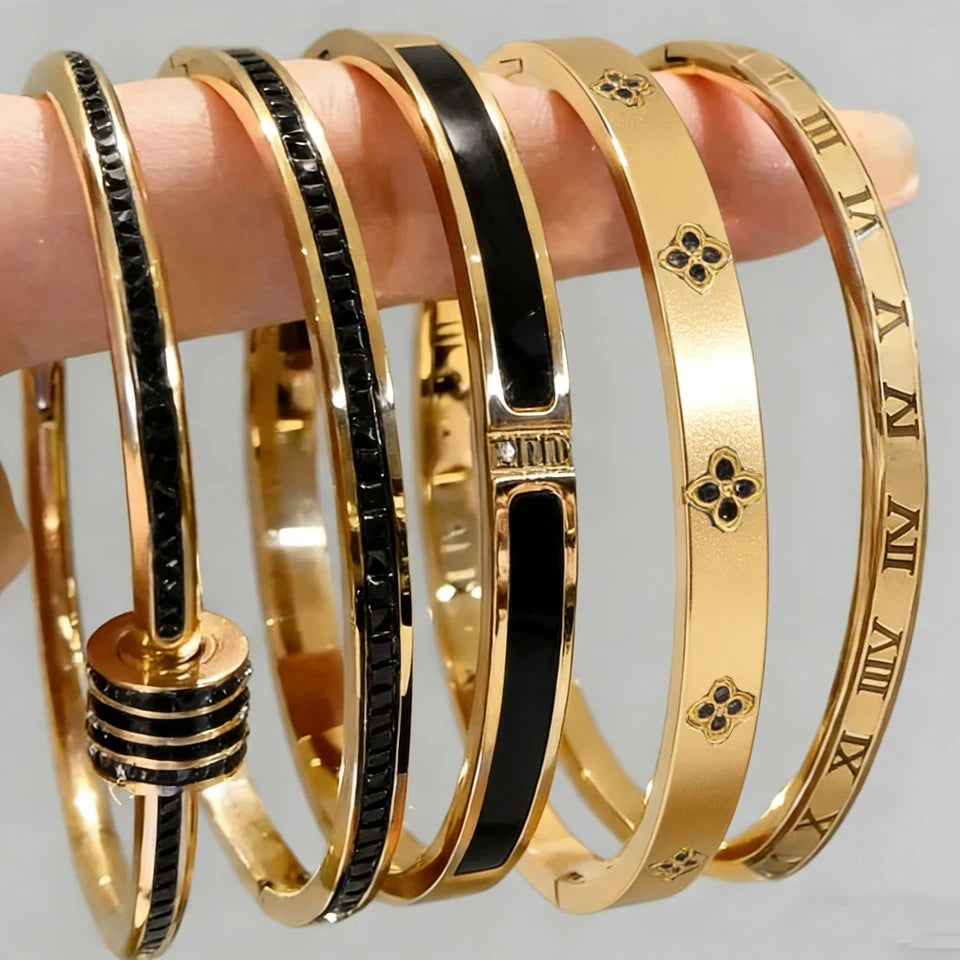 Zaffir Stainless Steel Bracelet Set for Women