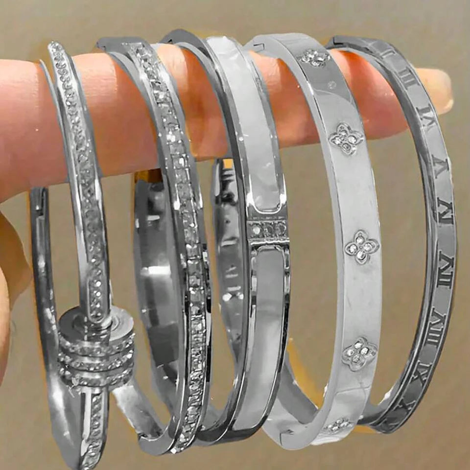 Zaffir Stainless Steel Bracelet Set for Women