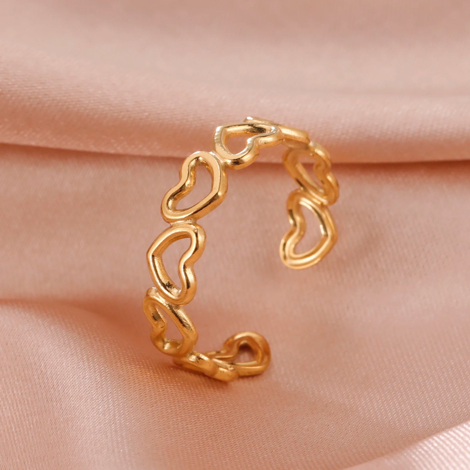 Fancy Stainless Steel Women Rings