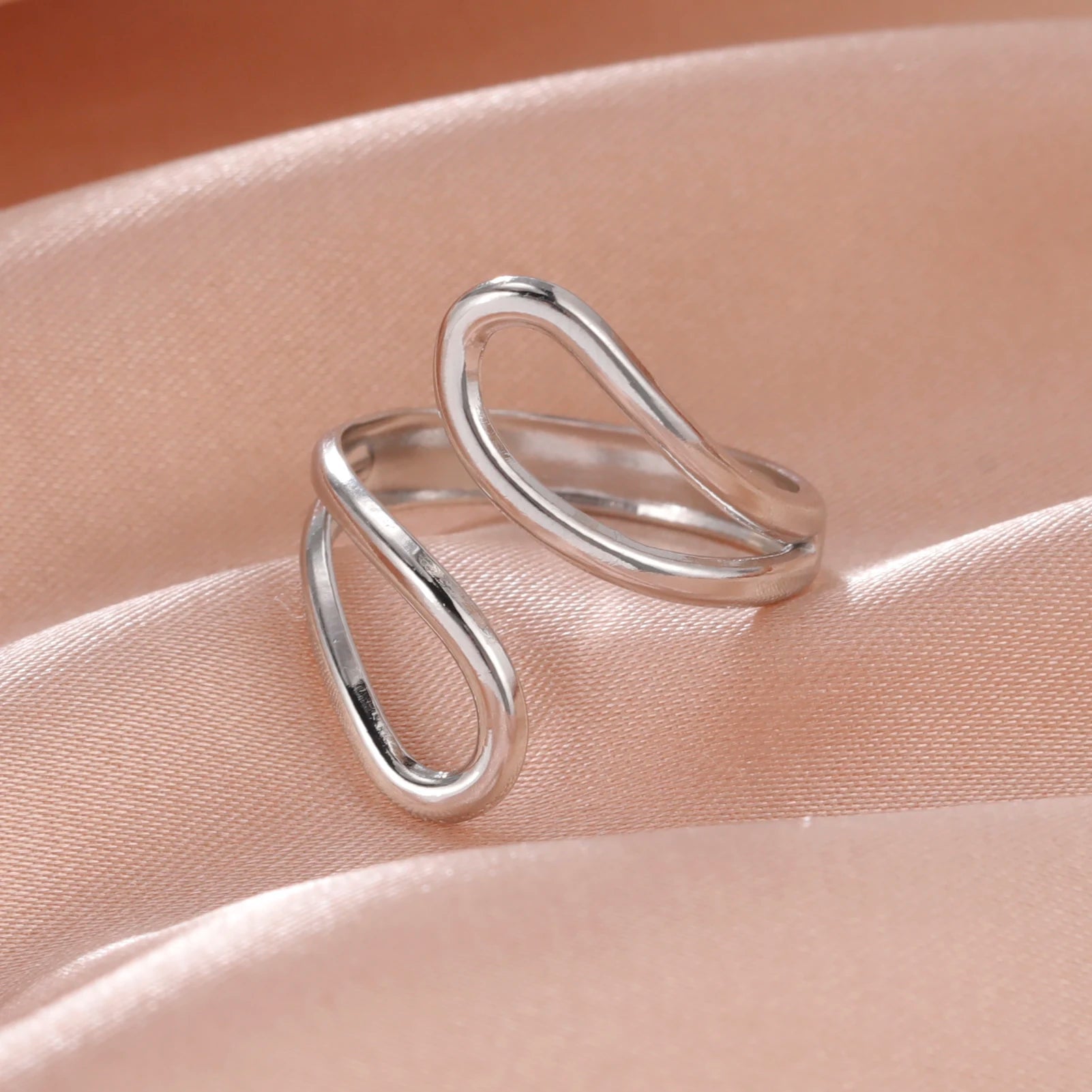 Fancy Stainless Steel Women Rings