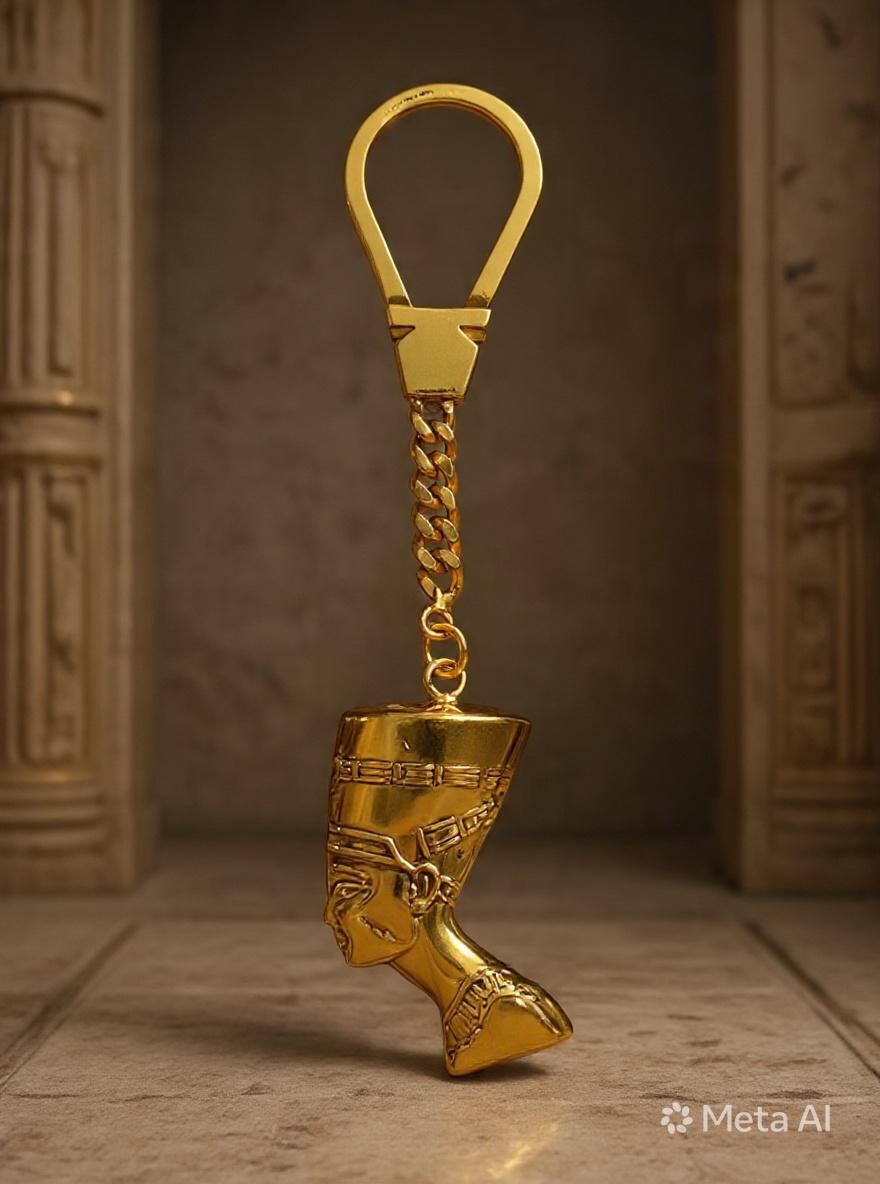 ZAFFIR PHAROAH  KINGS KEYCHAIN 100% PURE COPPER, HANDMADE,Made in Egypt