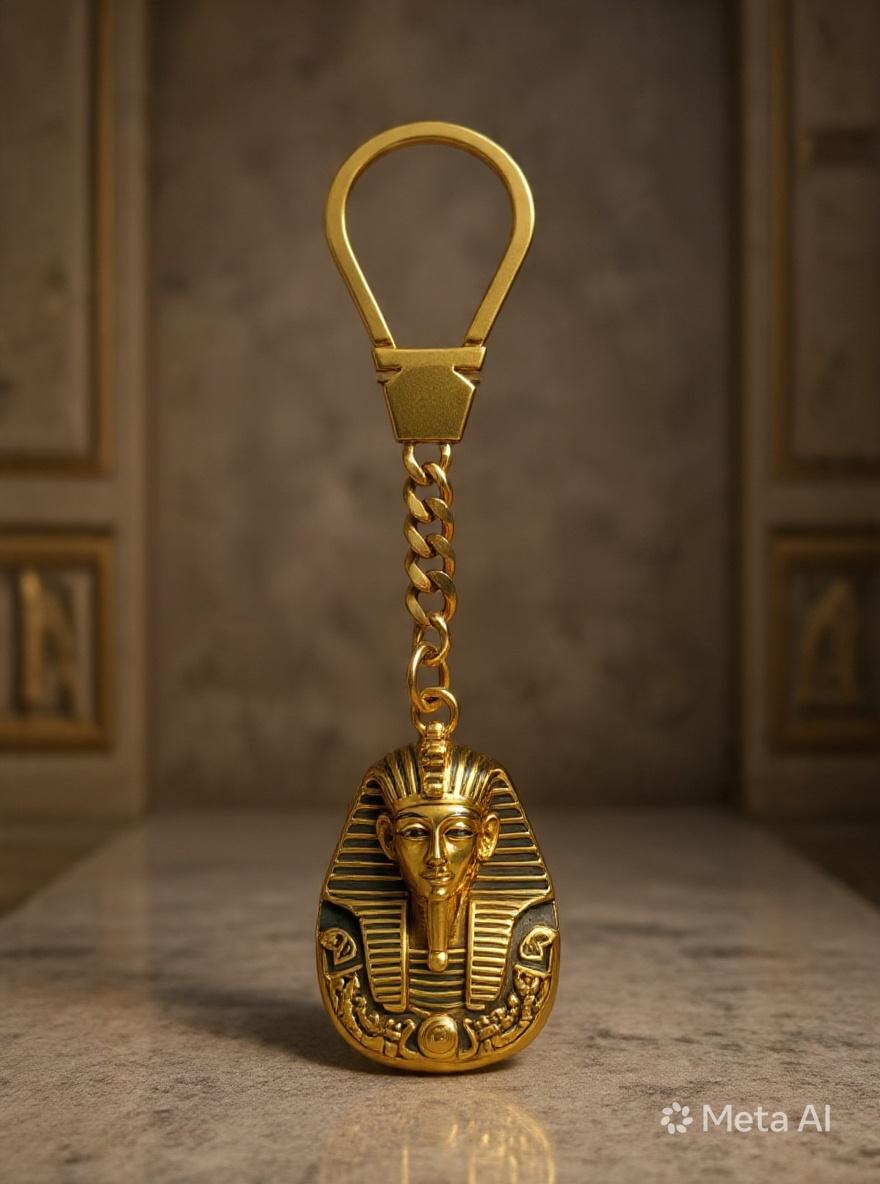 ZAFFIR PHAROS KINGS KEYCHAIN 100% PURE COPPER, HANDMADE,LUXURY GIFT
