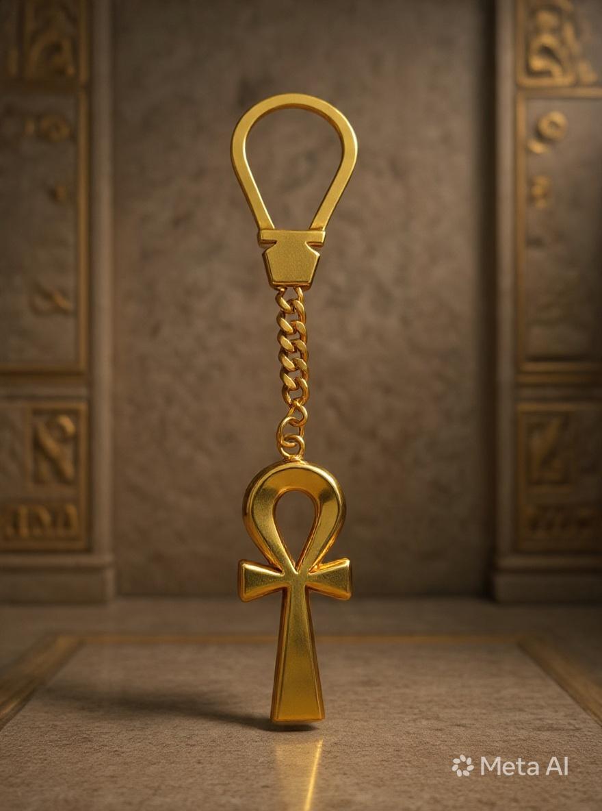 ZAFFIR PHAROAH  KINGS KEYCHAIN 100% PURE COPPER, HANDMADE,Made in Egypt