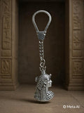 ZAFFIR PHAROS KINGS KEYCHAIN 100% PURE COPPER SILVER PLATED, HANDMADE,LUXURY GIFT