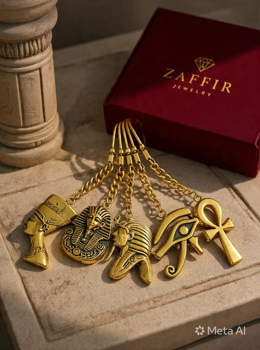 ZAFFIR PHAROS KINGS KEYCHAIN 100% PURE COPPER, HANDMADE,LUXURY GIFT